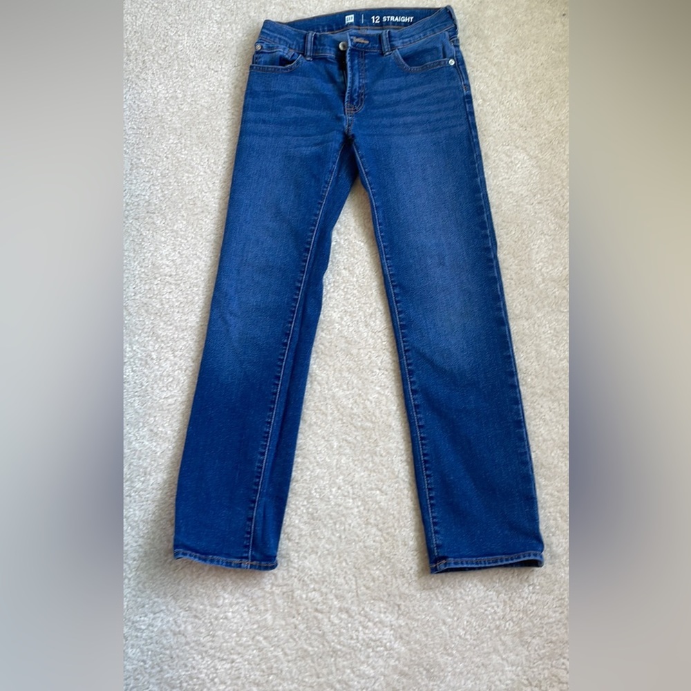 GapKids straight legged jeans, size 12